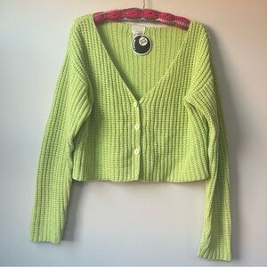 Vintage Lime Cardigan